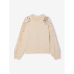 Gilet fille nol  sequins cru