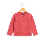 Gilet fille rose fonce