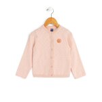 Gilet fille rose pale