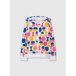 Gilet fille tricot pommes multicolore