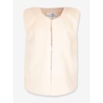 Gilet en fourrure tiss�e happy girls filles �cru
