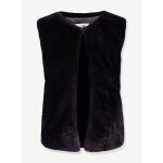 Gilet en fourrure tiss�e happy girls filles noir