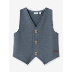 Gilet gar�on � boutons name it bleu gris�