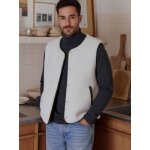 Gilet homme sans manches rversible capsule famille cru