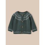 Gilet jacquard en laine bb tilleul