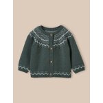 Gilet jacquard en laine tilleul Gilet jacquard en laine tilleul