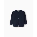 Gilet en maille bleu fonc