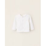 Gilet en maille en coton blanc