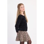 Gilet en maille duveteuse noir