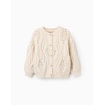Gilet en maille paisse avec effets beige