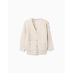 Gilet en maille Épaisse avec poches beige clair Gilet en maille Épaisse avec poches beige clair