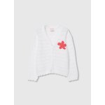 Gilet en maille pour fille blanc