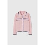 Gilet en maille pour fille rose