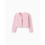 Gilet en maille avec paillettes rose clair