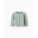 Gilet en maille avec dtails torsads vert