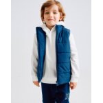 Gilet matelassé avec doublure polaire bleu foncé Gilet matelassé avec doublure polaire bleu foncé