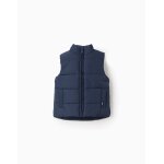 Gilet matelass avec doublure polaire bleu fonc