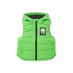 Gilet matelass pour garon avec capuche vert clair
