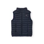 Gilet matelass pour garon avec fermeture zippe sur le devant bleu marine