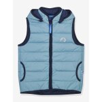 Gilet matelass� l�ger pour enfants vanuli finkid, veste int�rieure zip - in bleu gris�