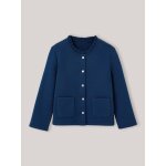 Gilet en molleton en coton biologique bleu marine