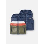 Gilet rversible pour garon en tissu technique bleu
