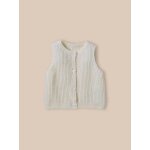 Gilet sans manches b�b� laine et mohair ecru
