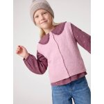 Gilet sans manches fille boutonn� devant lilas