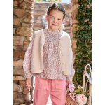 Gilet sans manches fille en sherpa �cru