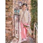 Gilet sans manches fille en sherpa �cru