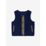 Gilet sans manche pressionn devant marine