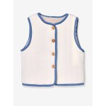Gilet sherpa b�b� sans manches �cru