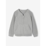 Gilet teddy garon manches longues gris chin