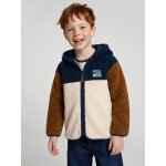 Gilet zipp� � capuche gar�on bleu moyen