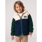 Gilet zipp� � capuche gar�on vert sapin
