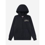 Gilet zipp  capuche noir