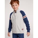 Gilet zipp� col montant enfant gar�on gris chin�