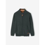 Gilet zipp� col montant personnalisable gar�on vert chin�