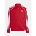 Gilet zipp� � manches longues rouge / blanc