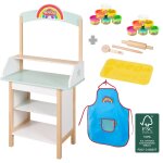 Glacier avec 12 ptes  modeler play - doh + tablier et accessoires multicolore