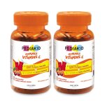 Gommes vitamine c 60 oursons - lot de 2 multicolore