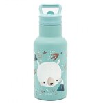 Gourde pour enfant en inox isotherme bleu