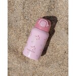 Gourde enfant avec paille isotherme 550 ml rose