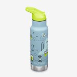 Gourde inox isoterme 355 ml bouchon sport bleu