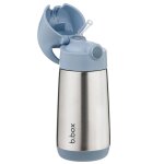 Gourde isotherme enfant avec paille anti - fuite bleu