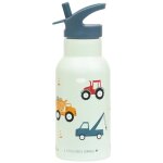 Gourde isotherme v�hicules (350 ml) bleu, jaune, rouge