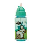 Gourde avec paille scruff vert