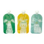 Gourdes r�utilisables compote x15 multicolore