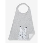 Grand bavoir gris chin�