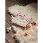 Grand livre d'veil et marionnettes  doigts en velours pays rose multicolore